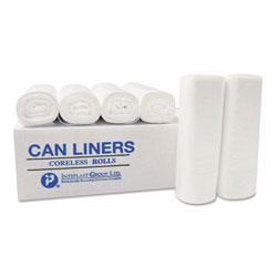 InteplastPitt High-Density Commercial Can Liners, 7 gal, 6 microns, 20 in x 22 in, Clear, 2,000/Carton