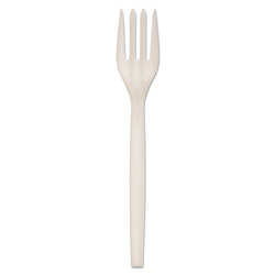 Eco-Products Plant Starch Fork - 7", 50/Pack, 20 Pack/Carton (ECOEPS002)