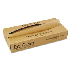 Ecocraft EcoCraft Interfolded Soy Wax Deli Sheets, 12 x 10 3/4, 500/Box, 12 Boxes/Carton (BGC016012)