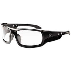Ergodyne Skullerz Odin Safety Glasses, Black Frame/Clear Lens, Nylon/Polycarb
