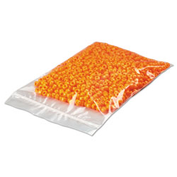 Elkay Zip Reclosable Poly Bags, 2 mil, 6 in x 6 in, Clear, 1,000/Carton