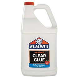 Elmer's Clear Glue, 1 gal, Dries Clear