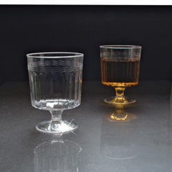 EMI Yoshi Plastic Wine Glass, 8 OZ, Clear
