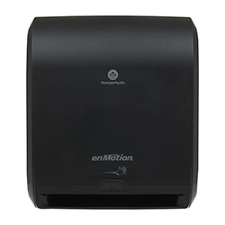 enMotion 10 in Automated Touchless Paper Towel Dispenser, Black, 14.700 in W x 9.500 in D x 17.300 in H