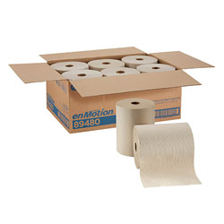 enMotion Recycled Paper Towel Roll, Brown, 89480, 800 Feet Per Roll, 6 Rolls Per Case (458480-AP)