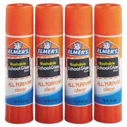 Elmer's Washable All Purpose School Glue Sticks, 4/Pack