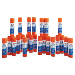 Elmer's Extra-Strength Office Glue Stick, 0.28 oz, Dries Clear, 24/Pack