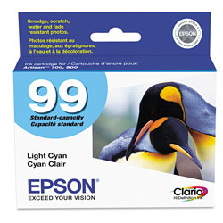 Epson T099520S (99) Claria Ink, 450 Page-Yield, Light Cyan