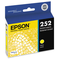 Epson T252420S (252) DURABrite Ultra Ink, Yellow