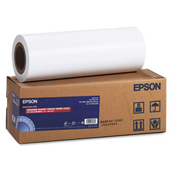 Epson Premium Glossy Photo Paper Roll, 3 in Core, 16 in x 100 ft, Glossy White