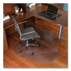 E.S. Robbins EverLife Workstation Chair Mat for Hard Floors, With Lip, 66 x 60, Clear
