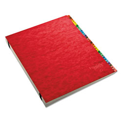 Pendaflex Expanding Desk File, A-Z, Letter, Acrylic-Coated Pressboard, Red
