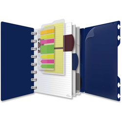 Ampad Versa Crossover Notebook, Wide Ruled, 6 in x 9 in, Navy Blue