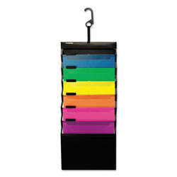 Pendaflex Desk Free Hanging Organizer w/ Case, 1 in Expansion, 6 Sections, 1/3-Cut Tab, Letter Size, Randomly Assorted