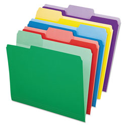 Pendaflex File Folders with Erasable Tabs, 1/3-Cut Tabs, Letter Size, Assorted, 30/Pack