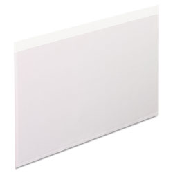 Pendaflex Self-Adhesive Pockets, 5 x 8, Clear Front/White Backing, 100/Box