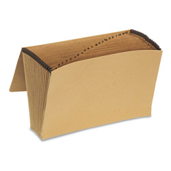 Pendaflex Kraft Indexed Expanding File, 21 Sections, 1/21-Cut Tab, Legal Size, Brown