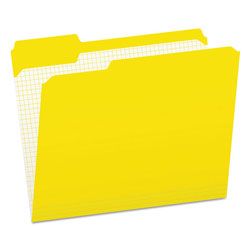 Pendaflex Double-Ply Reinforced Top Tab Colored File Folders, 1/3-Cut Tabs, Letter Size, Yellow, 100/Box