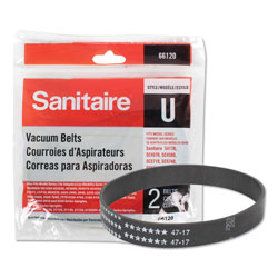 Eureka Sanitaire® Upright Vacuum Replacement Belt, Flat Belt, 2/Pack