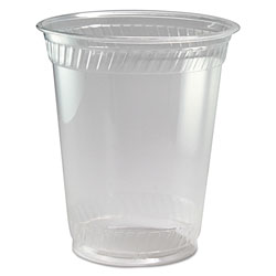 Fabri-Kal Kal-Clear PET Cold Drink Cups, 12 oz to 14 oz, Clear, Squat, 50/Sleeve, 20 Sleeves/Carton