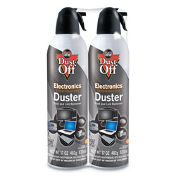 Falcon Safety Disposable Compressed Air Duster, 17 oz Cans, 2/Pack (FALDPSJMB2)
