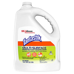 Fantastik Multi-Surface Disinfectant Degreaser, Pleasant Scent, 1 Gallon Bottle, 4/Carton