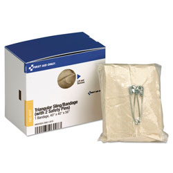 First Aid Only SmartCompliance Triangular Sling/Bandage, 40 in x 40 in x 56 in