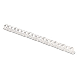 Fellowes Plastic Comb Bindings, 3/8 in Diameter, 55 Sheet Capacity, White, 100 Combs/Pack