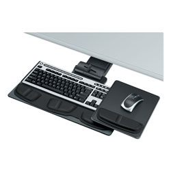 Fellowes Professional Executive Adjustable Keyboard Tray, 19w x 10.63d, Black