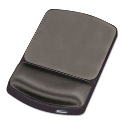 Fellowes Gel Mouse Pad with Wrist Rest, 6.25" x 10.12", Graphite/Platinum (FEL91741)