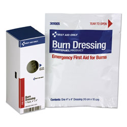 First Aid Only SmartCompliance Refill Burn Dressing, 4 x 4, White