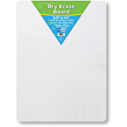Flipside Dry Erase Board, 9-1/2 in x 12 in, White