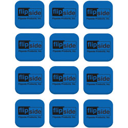 Flipside Magnetic Whiteboard Student Erasers, 12ST/CT, Blue