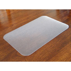 Floortex Anti-Microbial Desk Pad, 19 in x 24 in, Clear