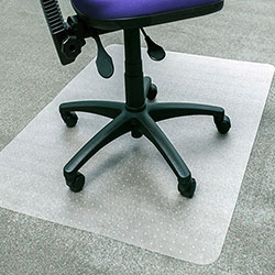 Floortex Advantagemat Plus Chairmat - Carpet - 47 in Length x 29 in Width - Rectangle - Amorphous Polyethylene Terephthalate (APET) - Clear