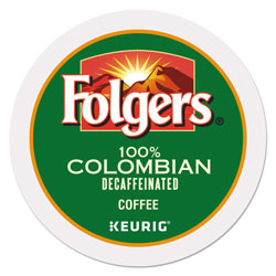Folgers 100% Colombian Decaf Coffee K-Cups, 24/Box