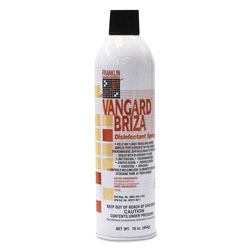Franklin Cleaning Technology Vangard Briza Surface Disinfectant/Space Spray, Linen Fresh, 16oz Aerosol, 12/CT