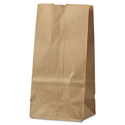 GEN Grocery Paper Bags, 30 lbs Capacity, #2, 4.31 inw x 2.44 ind x 7.88 inh, Kraft, 500 Bags