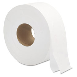 GEN Jumbo Roll Bath Tissue, Septic Safe, 2-Ply, White, 3.3 in x 700 ft, 12/Carton