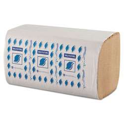 GEN Single-Fold Paper Towels, 1-Ply, Kraft, 9 in x 9.25 in, 12/Carton