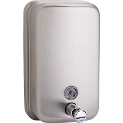 Genuine Joe 02201 Stainless Steel Corrosion Resistant Soap Dispenser (GJO02201)
