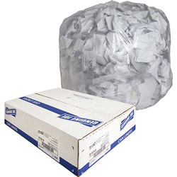 Genuine Joe Clear Trash Bags, 33 Gallon, 0.6 Mil, 33 in X 39 in, Box of 250