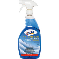Genuine Joe Glass Cleaner, Ammoniated, Spray Bottle, 32 oz.
