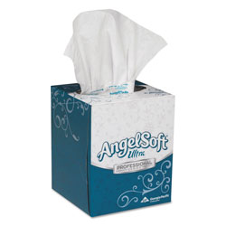 Angel Soft Ultra Premium Facial Tissue, White, 7 3/5 x 8 1/2, 96/Box, 36 Boxes/Carton