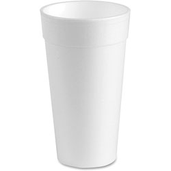 Genuine Joe Styrofoam Cups, 24 oz, 300 CT, White