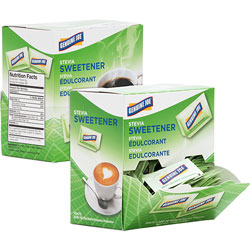 Genuine Joe Stevia Sweetener Packets,400/CT