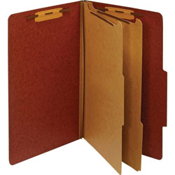 TOPS Classification Folder, 2 Partitions, Legal, Red
