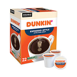 Dunkin' Donuts K-Cup Pods, Espresso, 22/Box