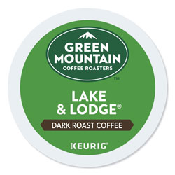 Green Mountain Lake and Lodge Coffee K-Cups, Medium Roast, 24/Box