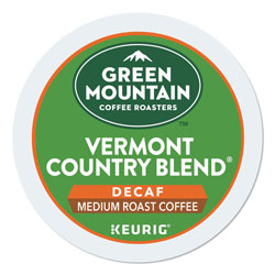 Green Mountain Vermont Country Blend Decaf Coffee K-Cups, 24/Box